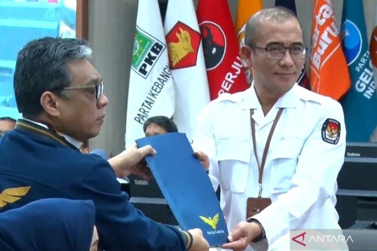 KPU RI resmi terima berkas pendaftaran bakal caleg dari Partai Garuda