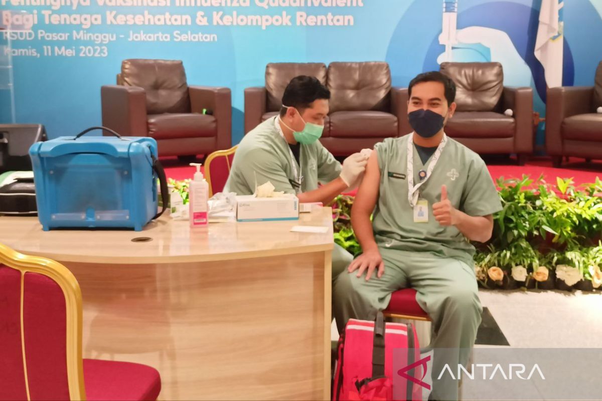 Lebih dari 600 nakes di DKI Jakarta divaksin influenza kuadrivalen