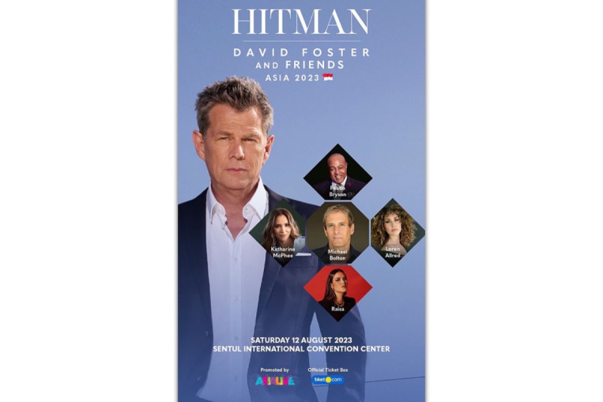 David Foster akan konser di Indonesia pada Agustus mendatang, tiket tersedia dalam 7 kelas