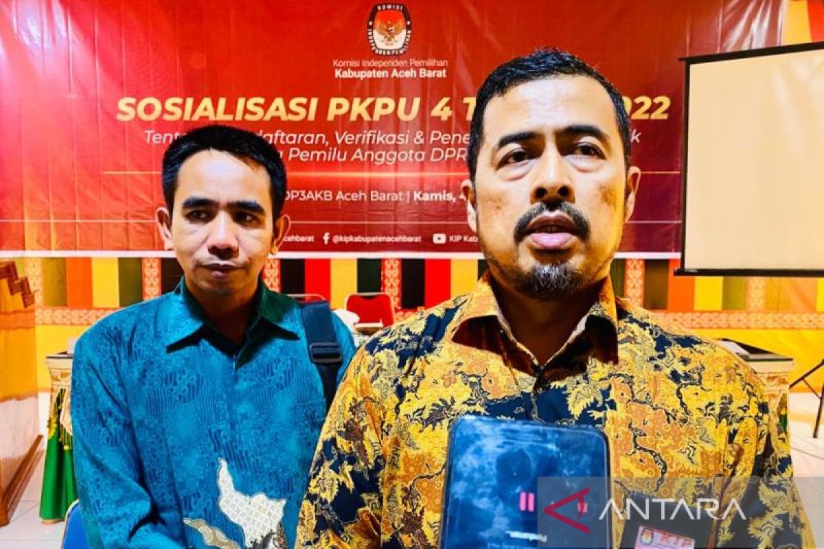 Dua hari jelang berakhir pendaftaran, baru empat parpol daftarkan bacaleg ke KIP Aceh Barat