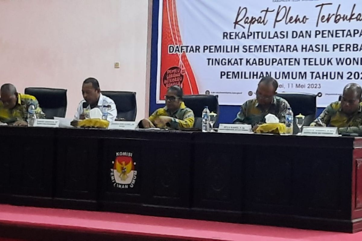 KPU: Pemilih sementara di Teluk Wondama sebanyak 26.794 orang