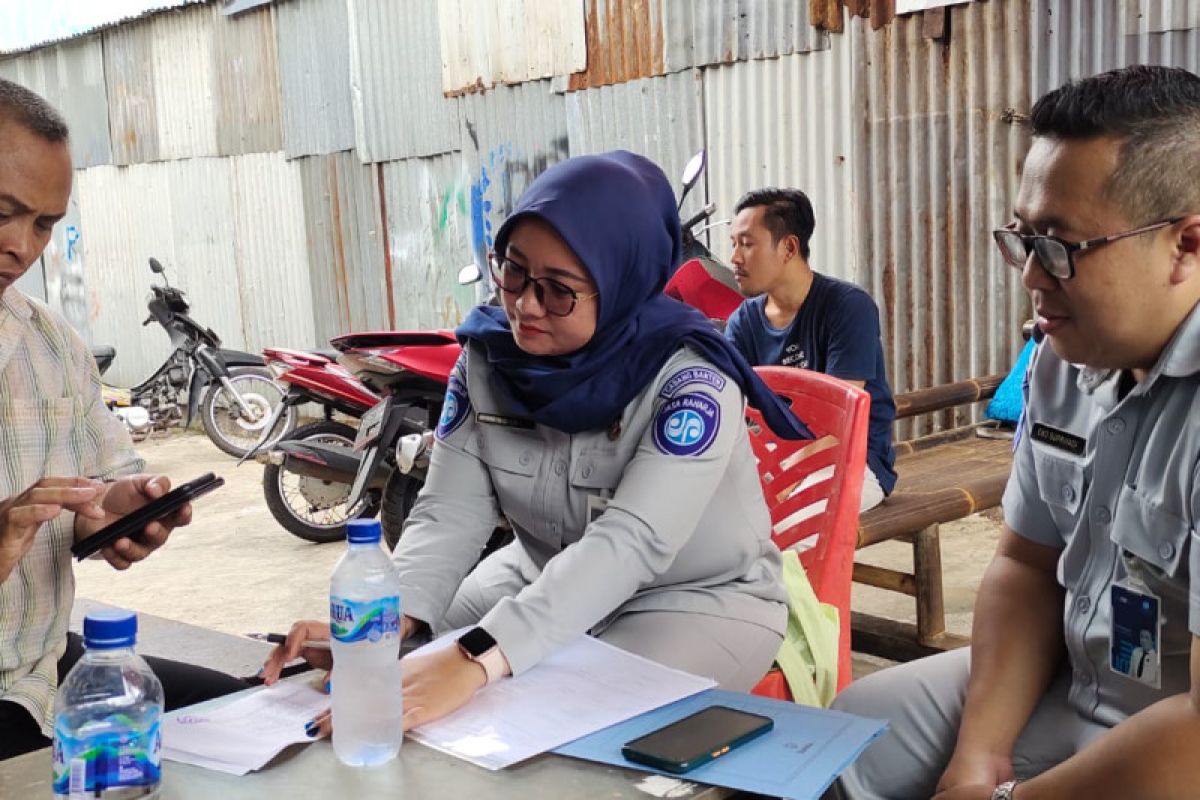 Jasa Raharja Lakukan Giat Pendataan Angkutan Umum Ke Koperasi Jasa Berlian Karya Abadi