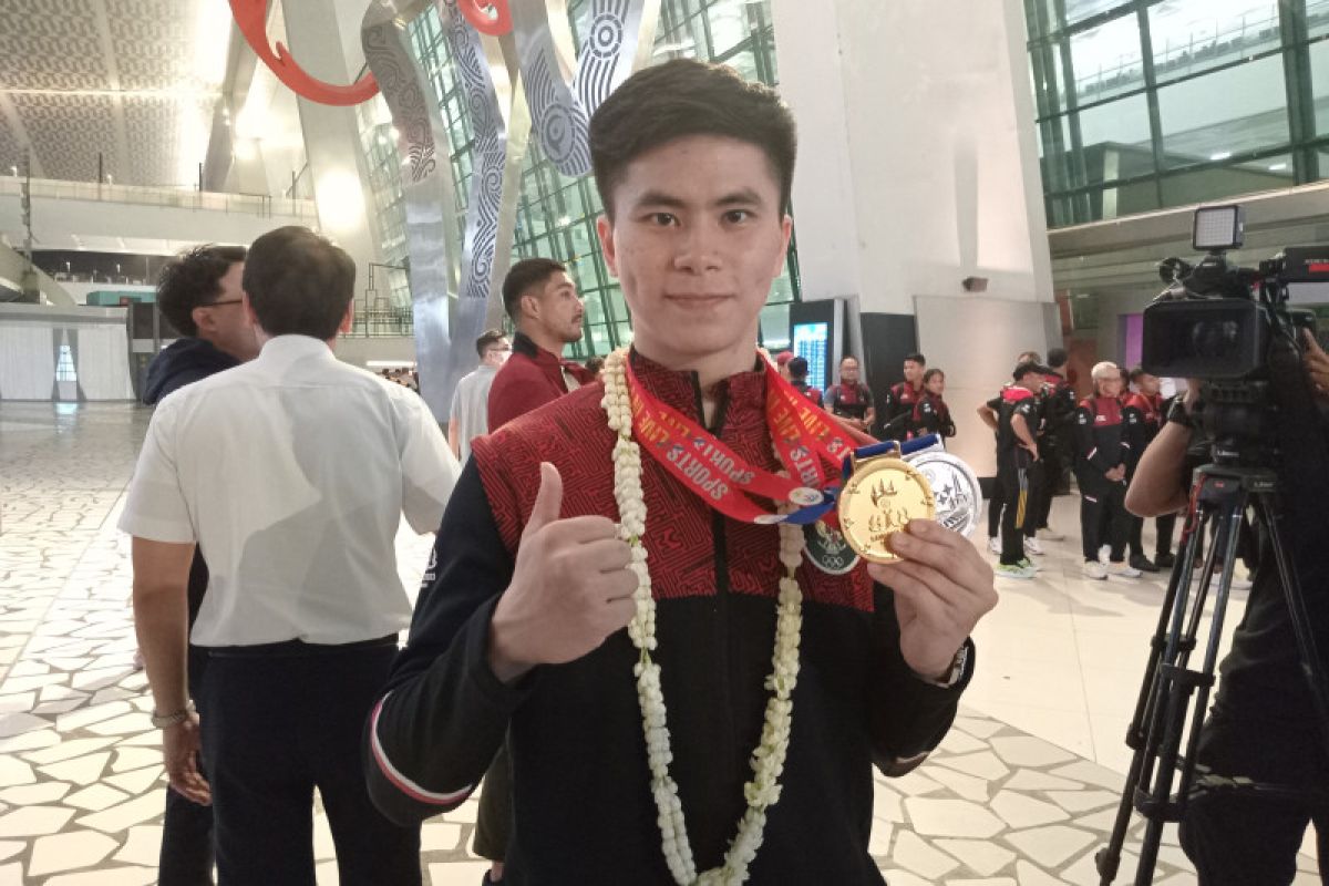 Atlet Wushu Edgar sabet emas di Kamboja