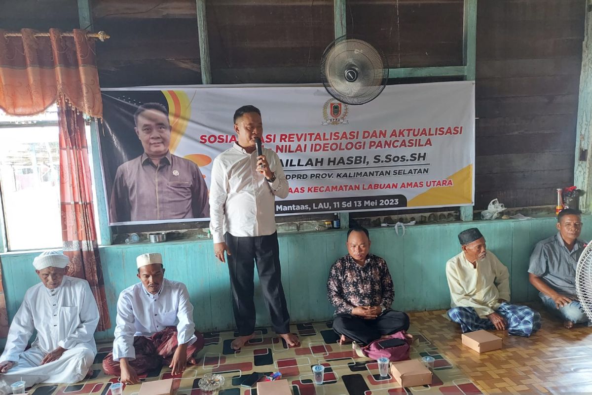 Anggota DPRD Kalsel perkuat Ideologi Pancasila masyarakat pedesaan