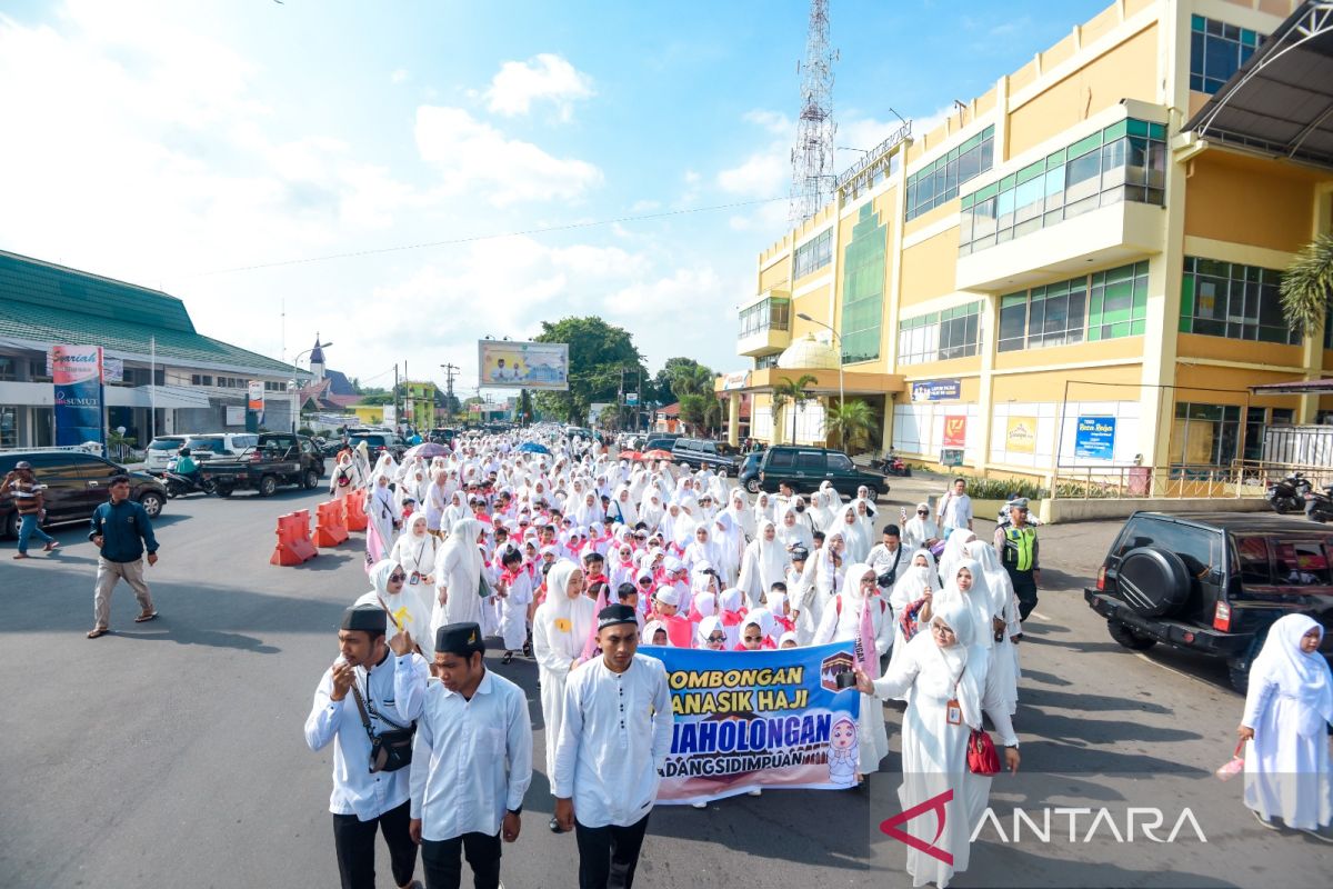 Ratusan PAUD se Padang Sidempuan gelar manasik haji akbar