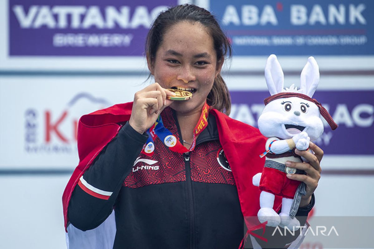 Mental baja antarkan Priska raih emas tunggal putri tenis SEA Games