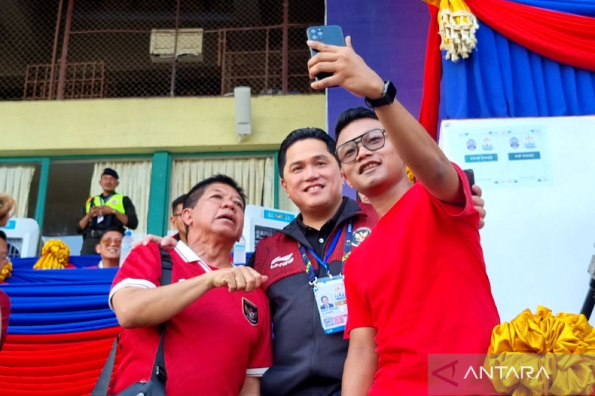 Ketum Erick Thohir dukung langsung Timnas Indonesia saat berhadapan Vietnam