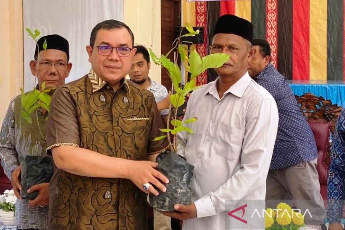Pemkab Aceh Barat bagikan 11 ribu bibit pohon atasi erosi dan banjir