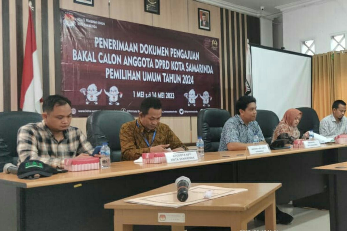 KPU Samarinda terima pendaftaran bacaleg  dari 16 parpol