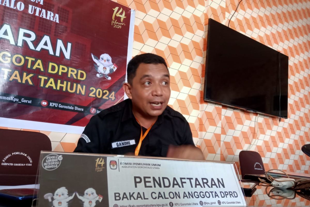 KPU Gorontalo Utara sebut lima parpol tidak daftarkan bacaleg