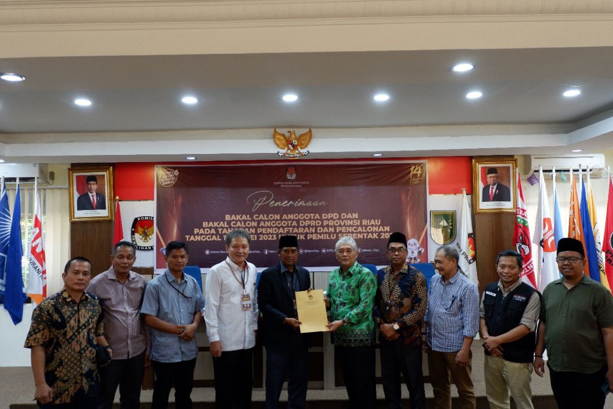 29 bacalon DPD RI dan 18 Parpol sudah daftar ke KPU Riau