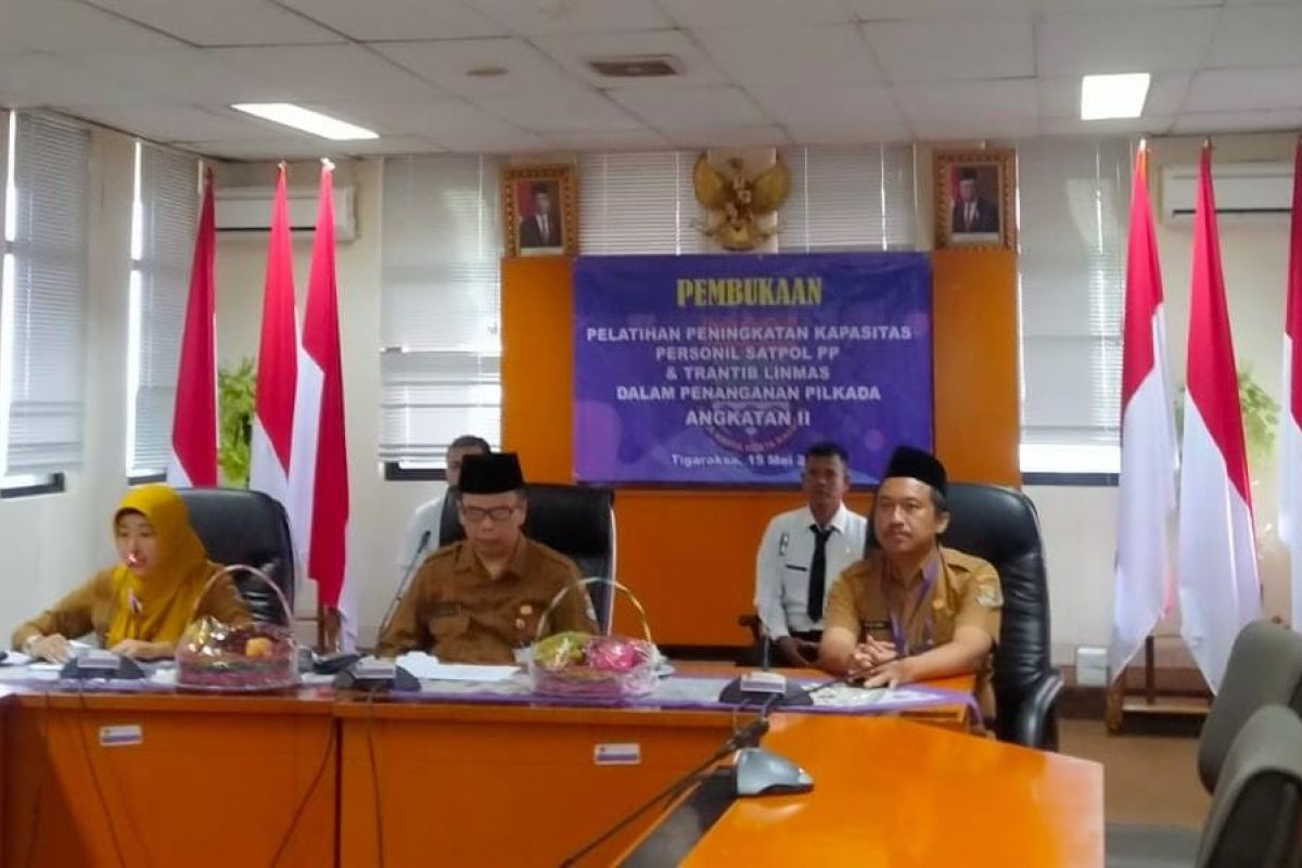 Tangerang tingkatkan kapasitas petugas PolPP & Trantib jelang Pilkades