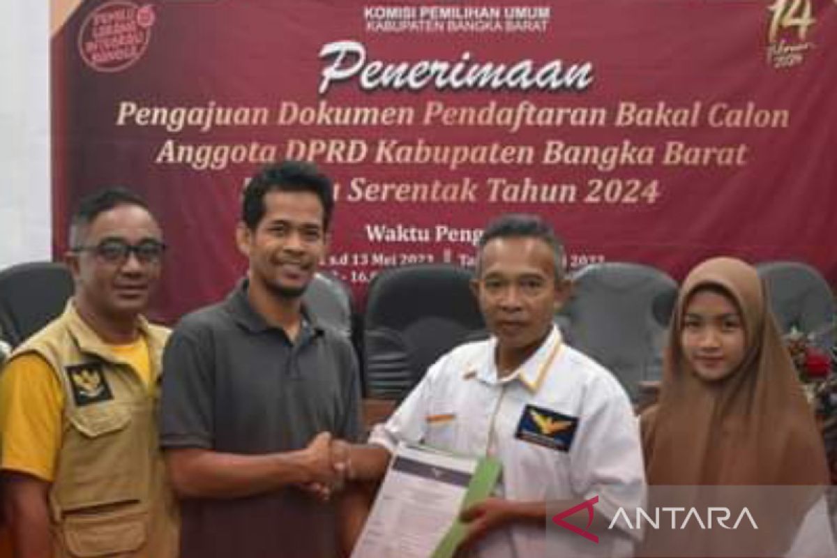 KPU Bangka Barat terima 18 partai politik daftarkan bakal caleg Pemilu 2024