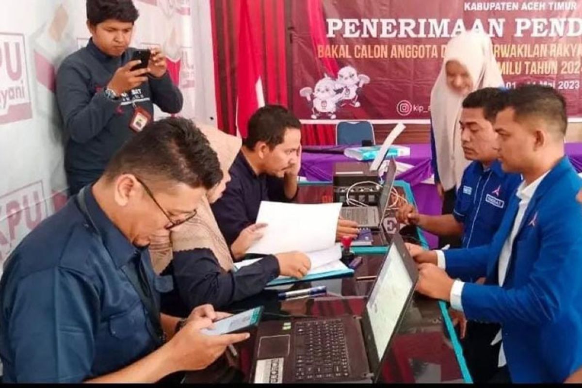 Empat parpol tidak daftarkan bacaleg DPRK ke KIP Aceh Timur