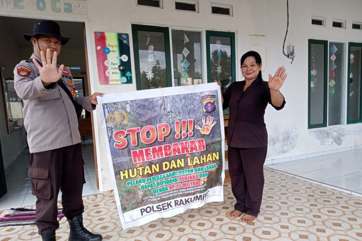 Polisi di Palangka Raya sosialisasi membakar lahan dapat dipidana