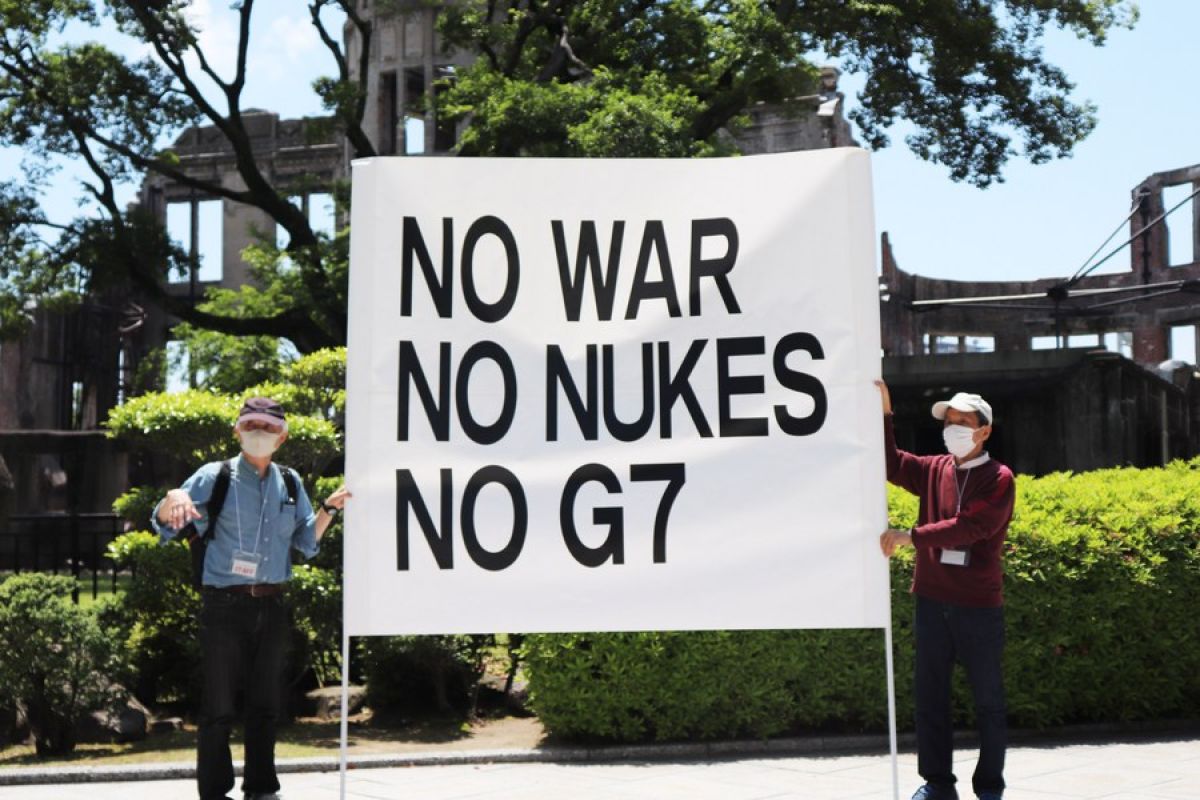 Jepang tuan rumah G7, warga Hiroshima gencarkan aksi unjuk rasa