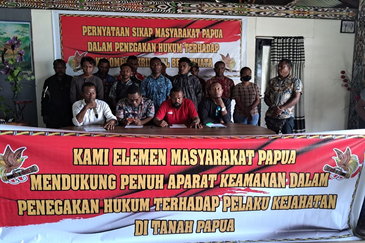 Pemuda Papua dukung TNI/Polri lakukan penegakan hukum terhadap KKB