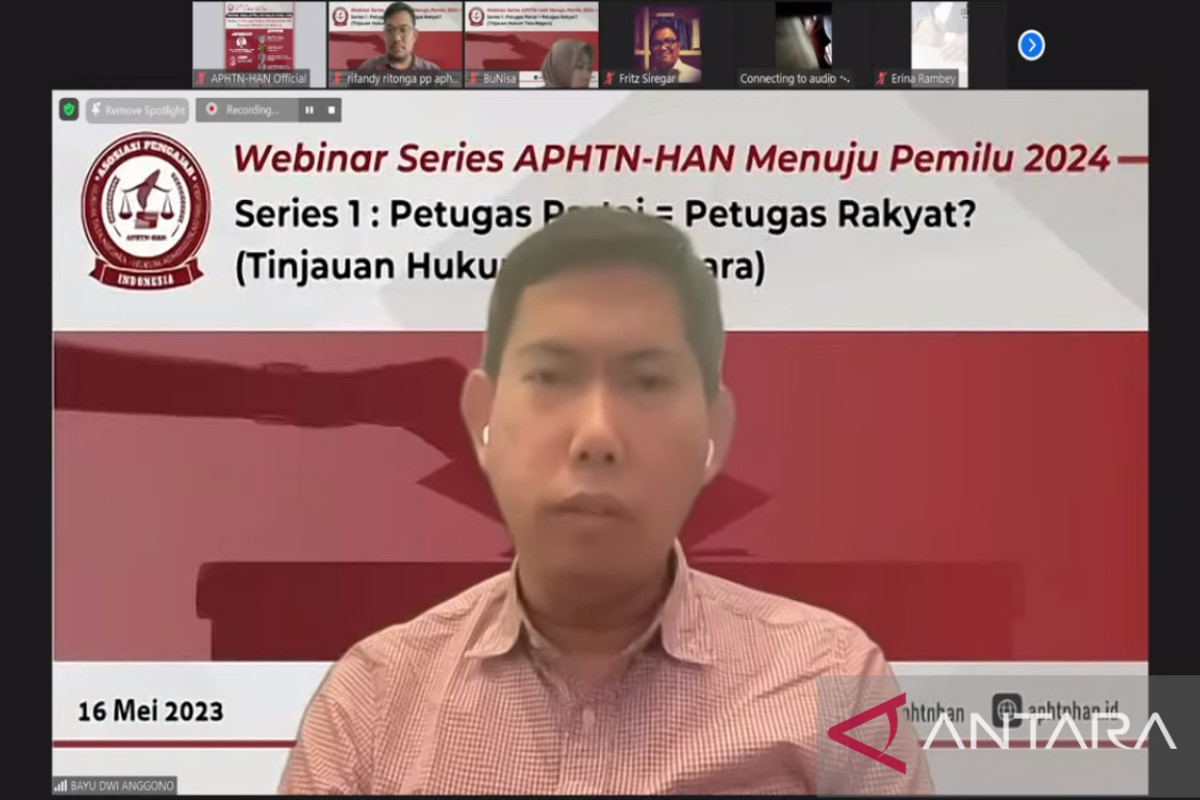 Pakar APTHN-HAN: petugas partai juga petugas rakyat