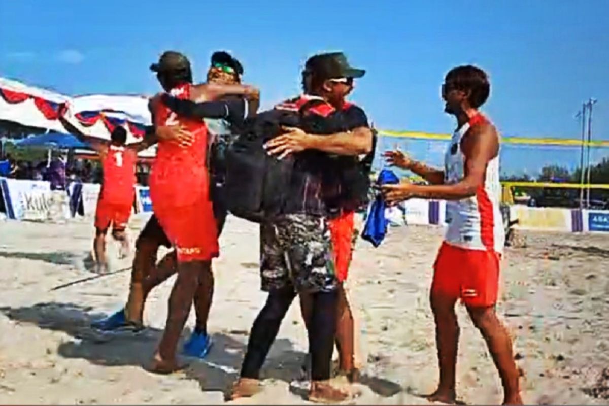 Tim voli pantai putra persembahkan emas kedelapan di ajang SEA Games