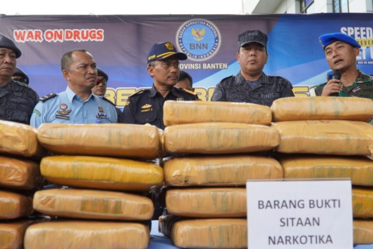 Sinergi Bea Cukai dan BNN gagalkan penyelundupan 50 Ribu gram ganja di Banten