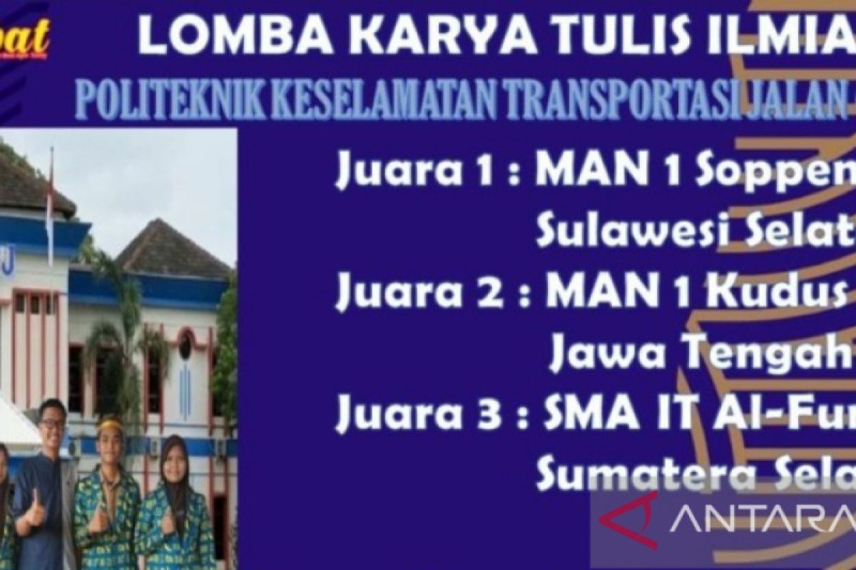 Siswa MAN 1 Soppeng juara 1 lomba karya ilmiah tingkat nasional