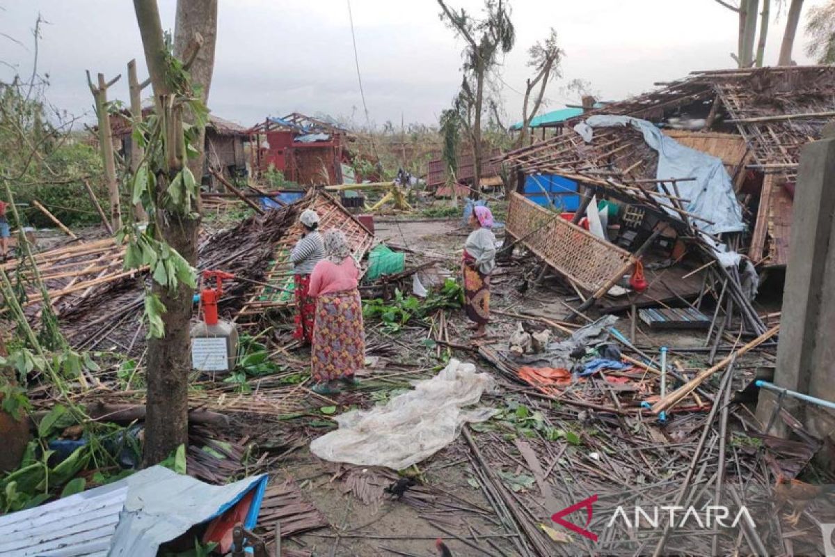 Siklon Mocha di Rakhine berdampak pada 5,4 juta warga Myanmar