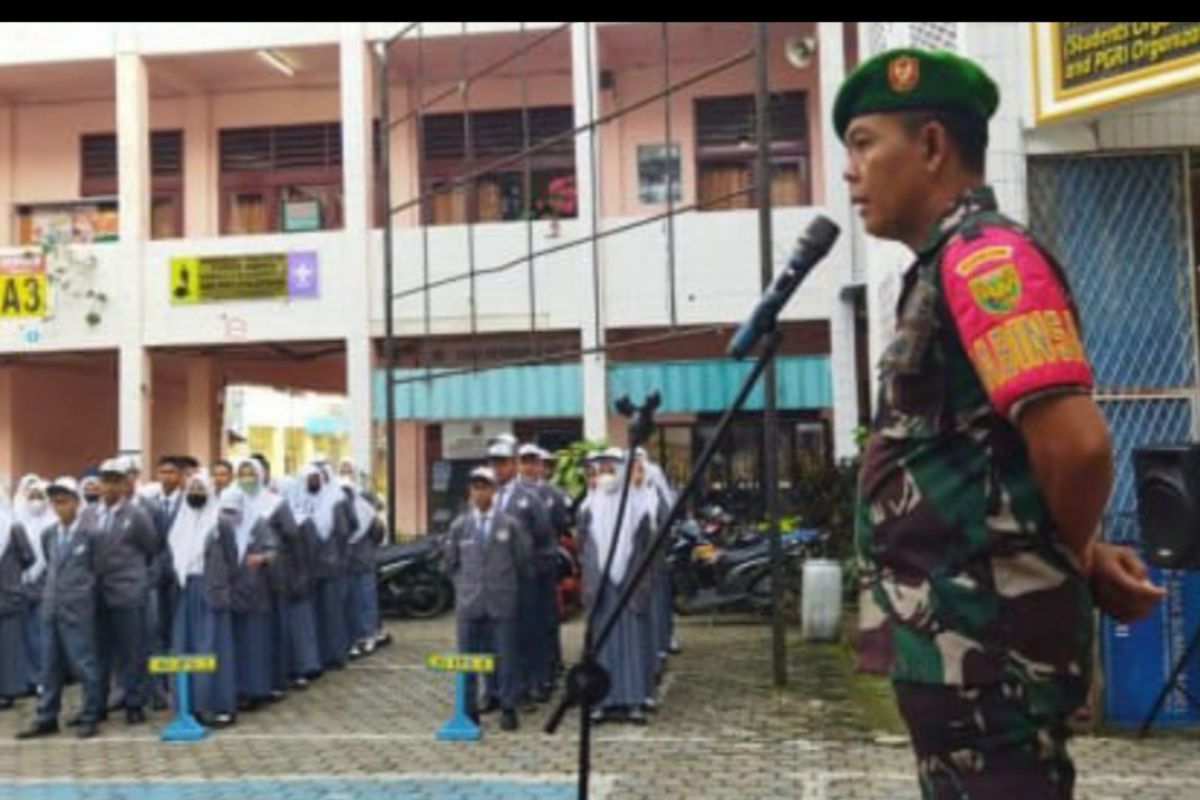 Kodim 0418 Palembang terjunkan Babinsa sosialisasi  pencegahan narkoba