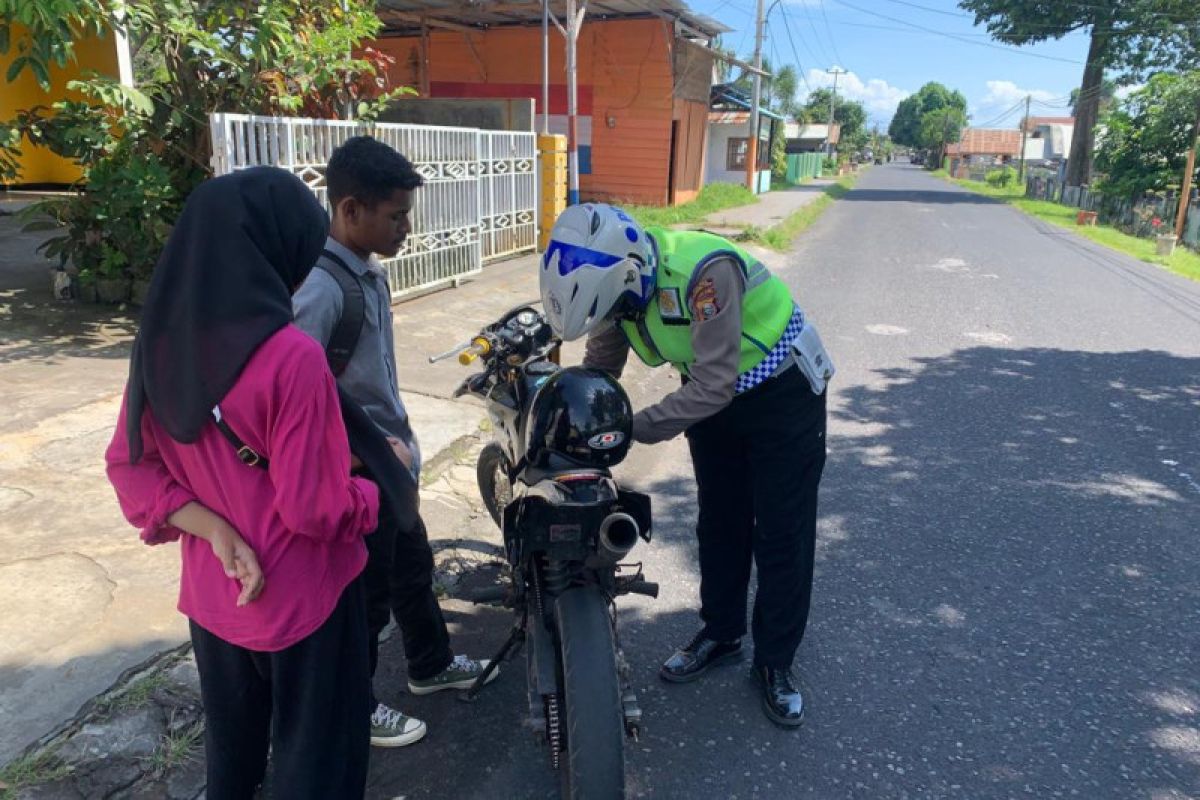 Ratusan pengendara di Halmahera Utara  terjaring razia