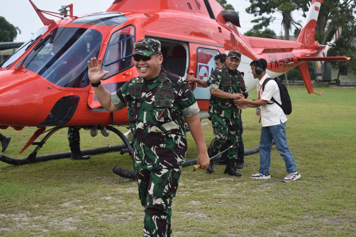 Pangdam II/Swj patroli udara cek posko karhutla TN Berbak