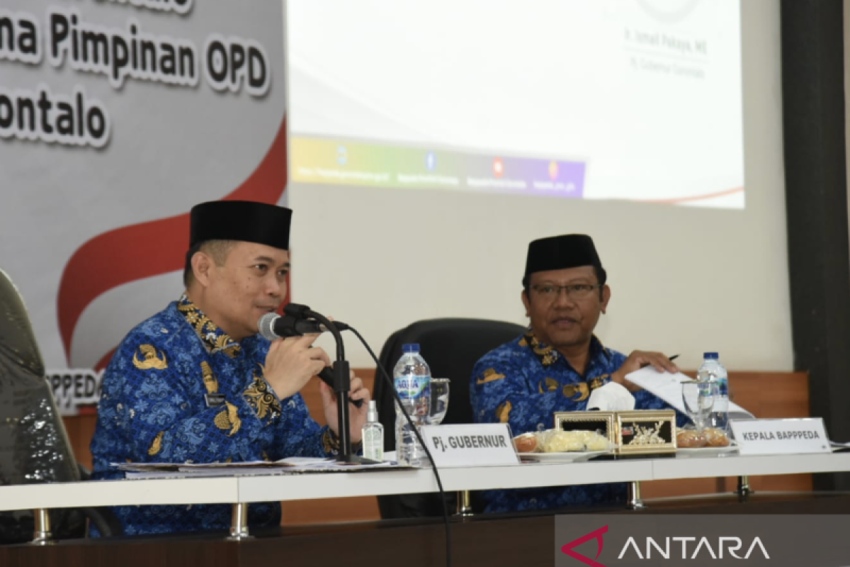 Gubernur Gorontalo evaluasi kinerja organisasi perangkat daerah