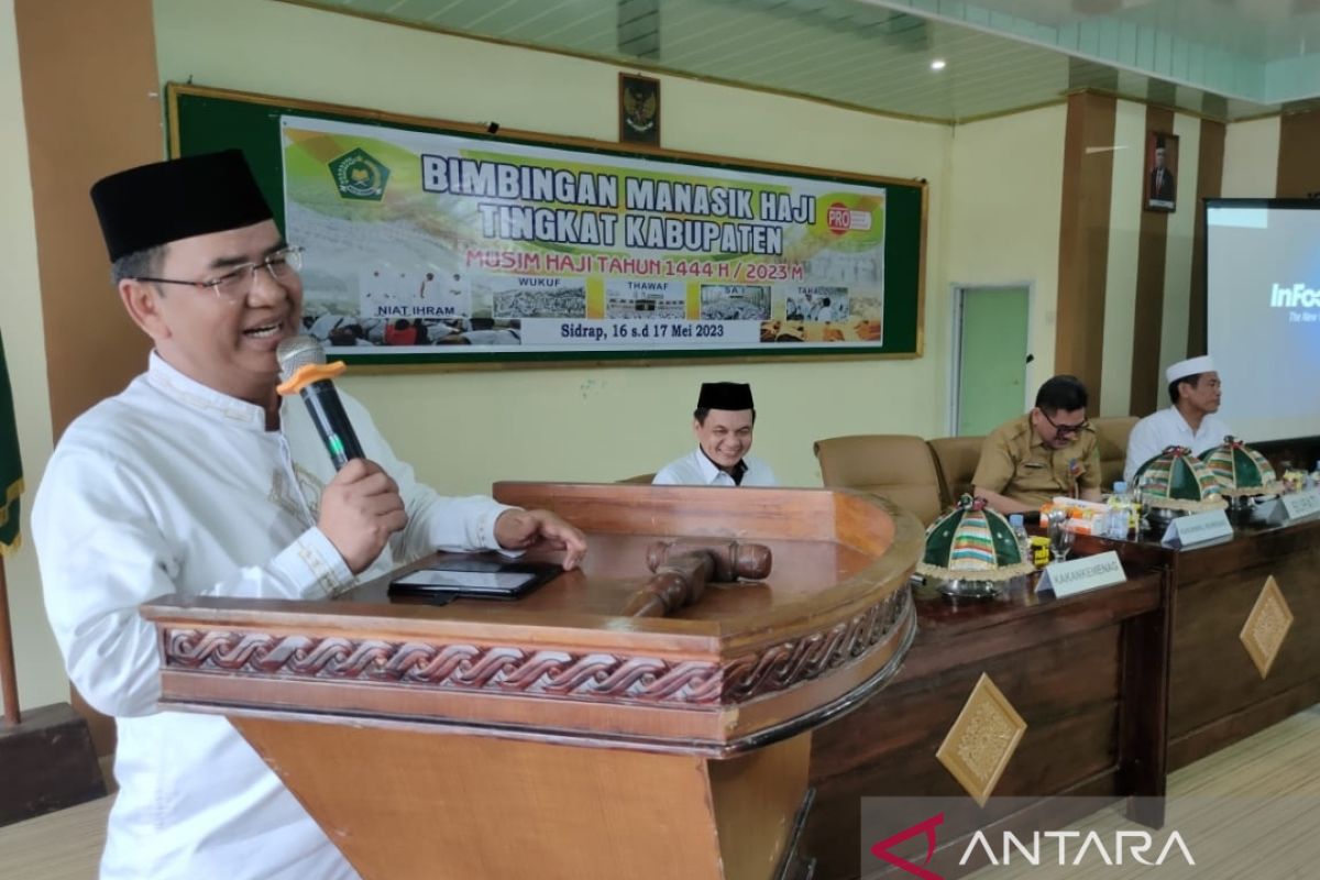 Sebanyak 252 JCH Sidrap mengikuti bimbingan manasik haji