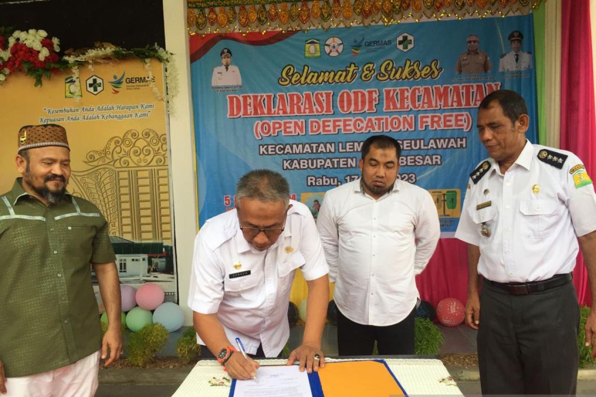 Lembah Seulawah jadi pelopor stop buang air besar sembarangan di Aceh Besar