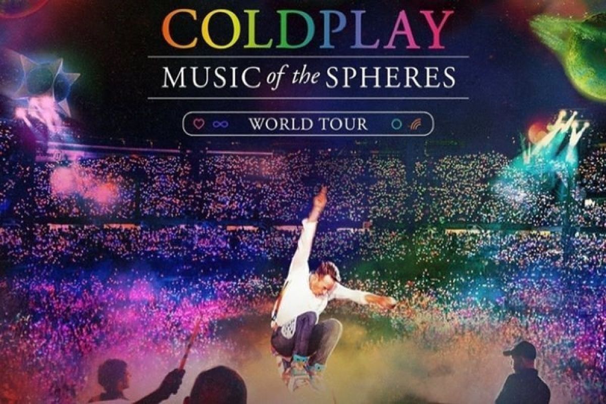 Antrean pembelian tiket Coldplay Jakarta penuh