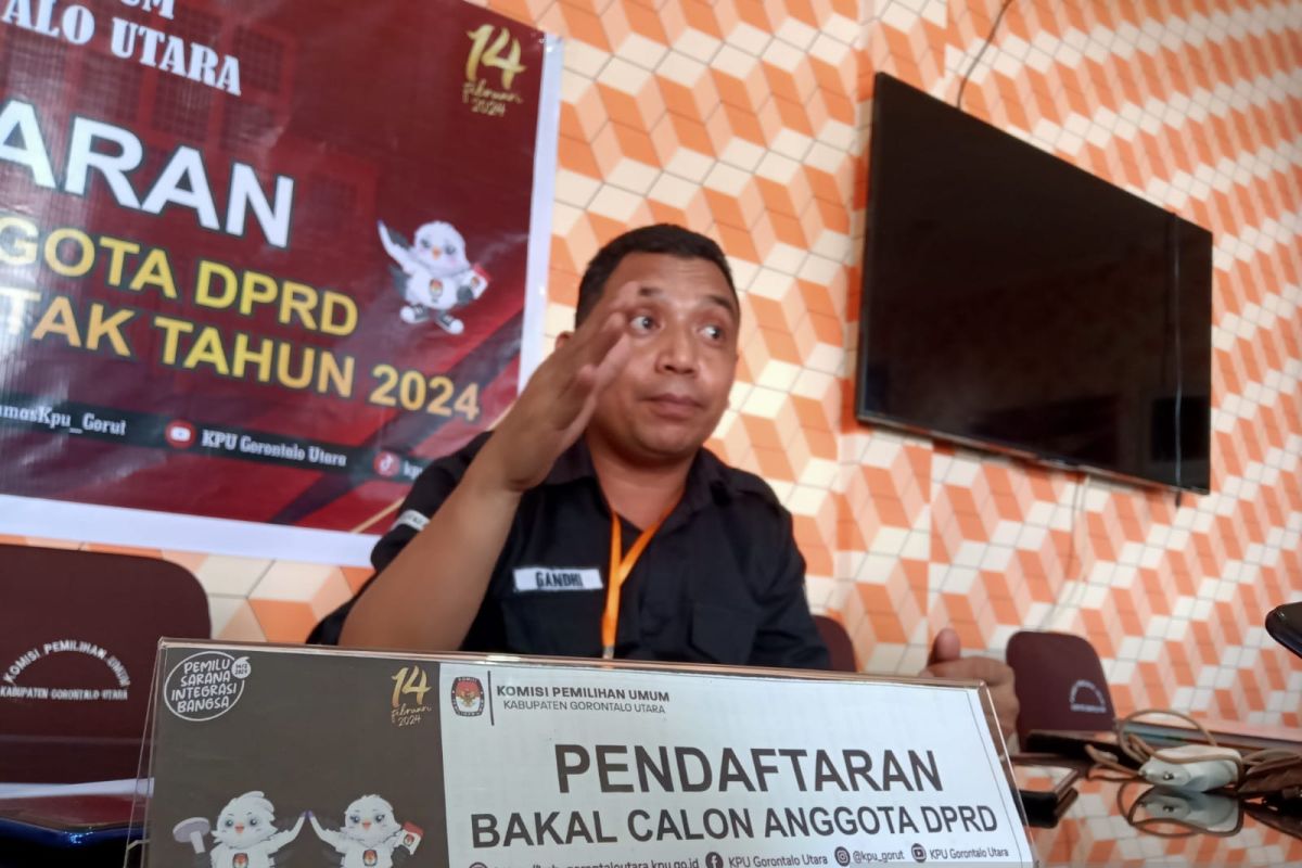 KPU Gorontalo Utara sebut jumlah bakal caleg berpeluang bertambah