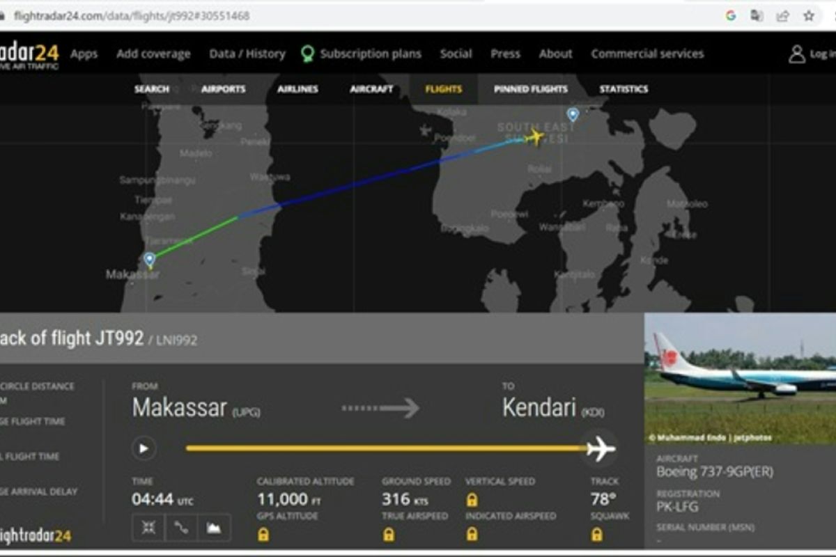 Lion Air sebut penerbangan tujuan Kendari batal mendarat karena cuaca buruk