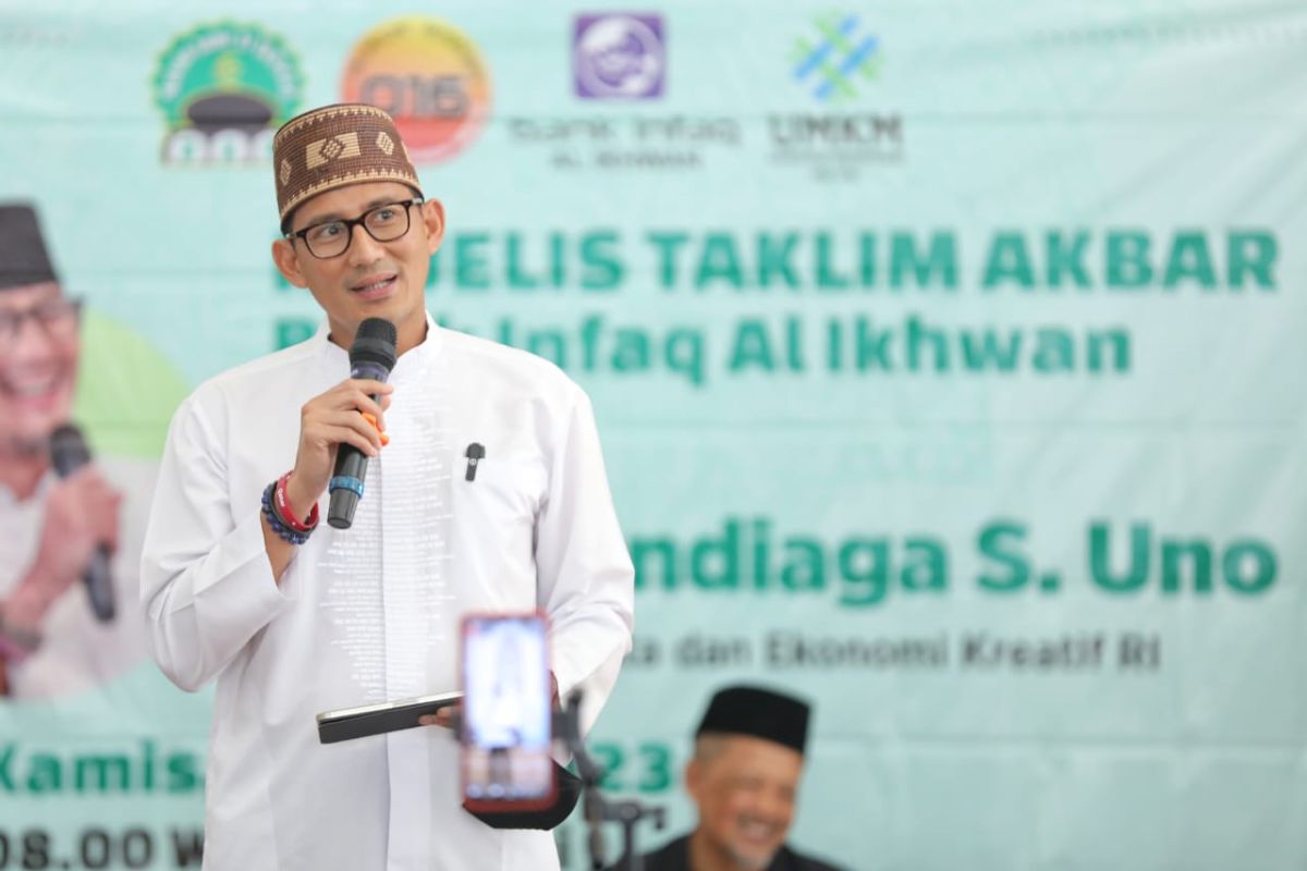 Sandiaga: Bank Infaq hadir karena melihat rendahnya inklusi keuangan di Indonesia