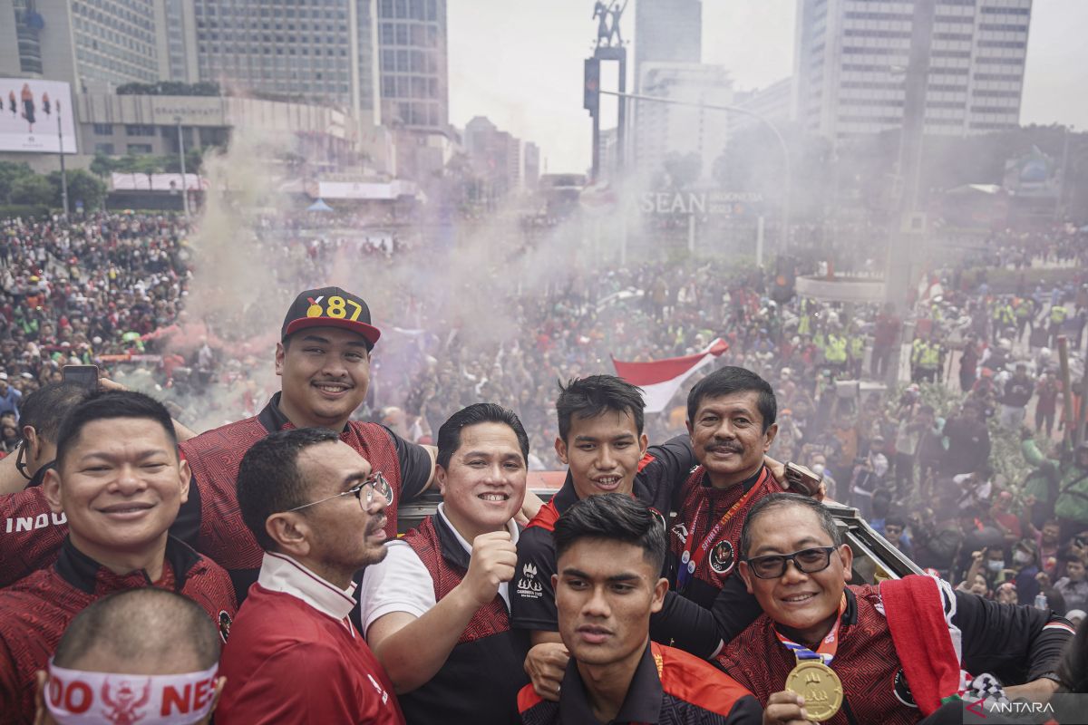 Timnas Indonesia menimba ilmu sepak bola dari Samurai Biru