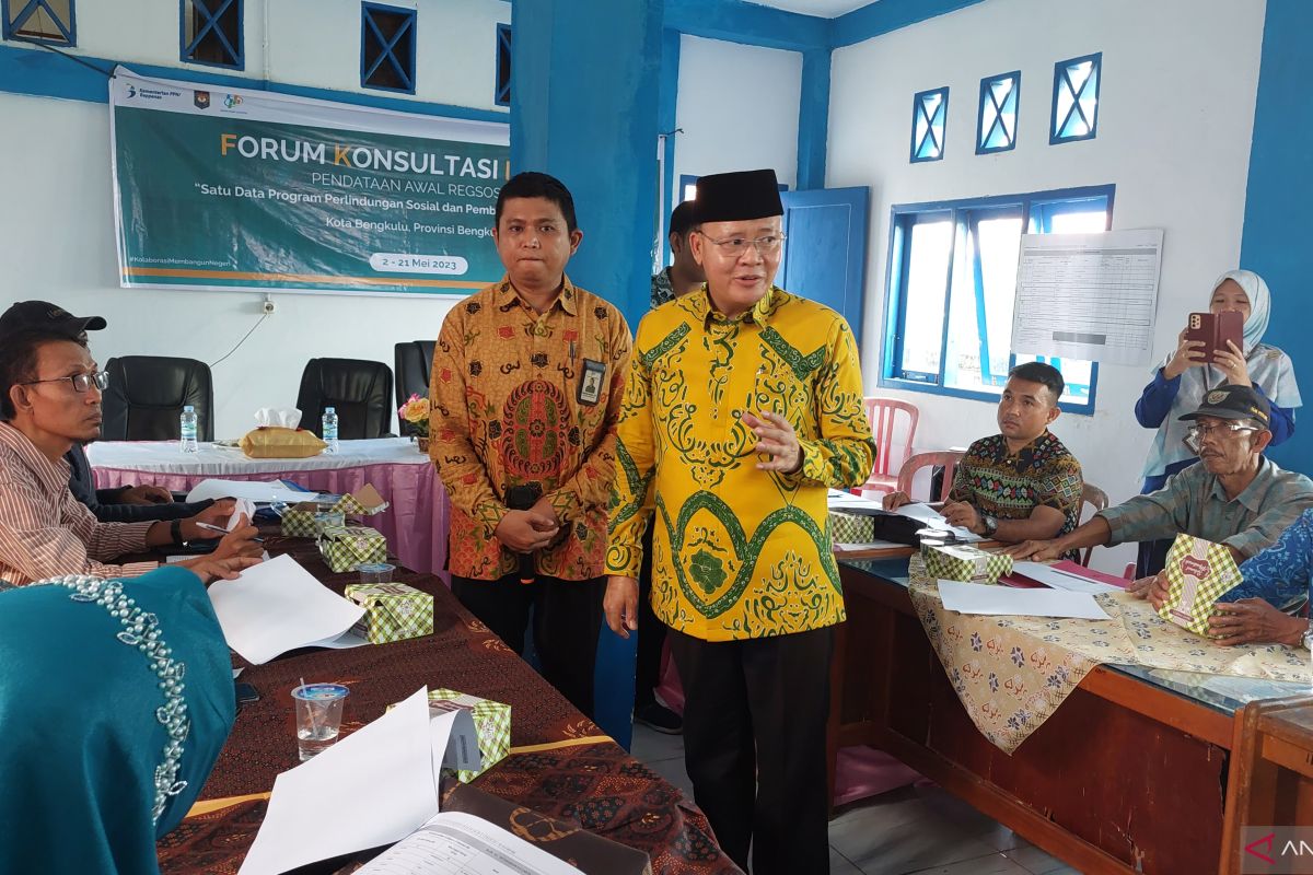 Gubernur Bengkulu: Regsosek pastikan bantuan masyarakat tepat sasaran