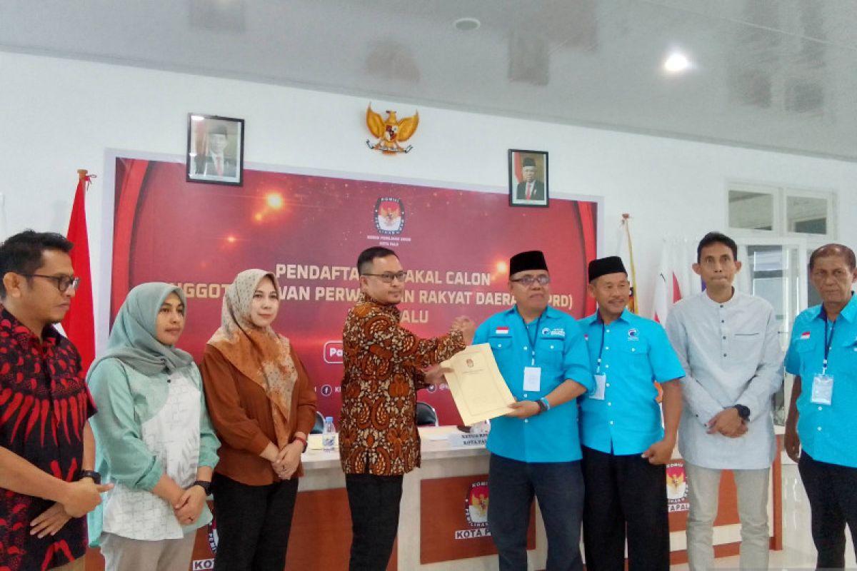 KPU Kota Palu terima kembali berkas pendaftaran bacaleg dua parpol