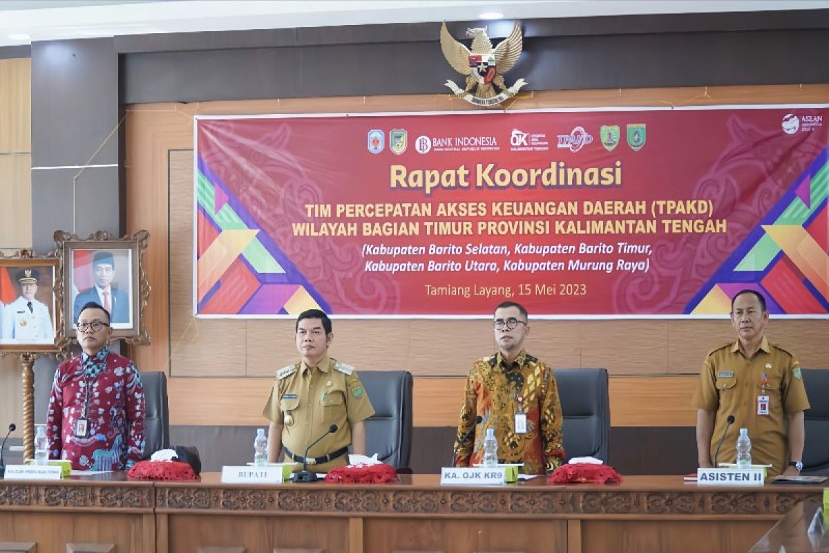 OJK dan TPAKD bersinergi dorong percepatan akses keuangan wilayah timur Kalteng