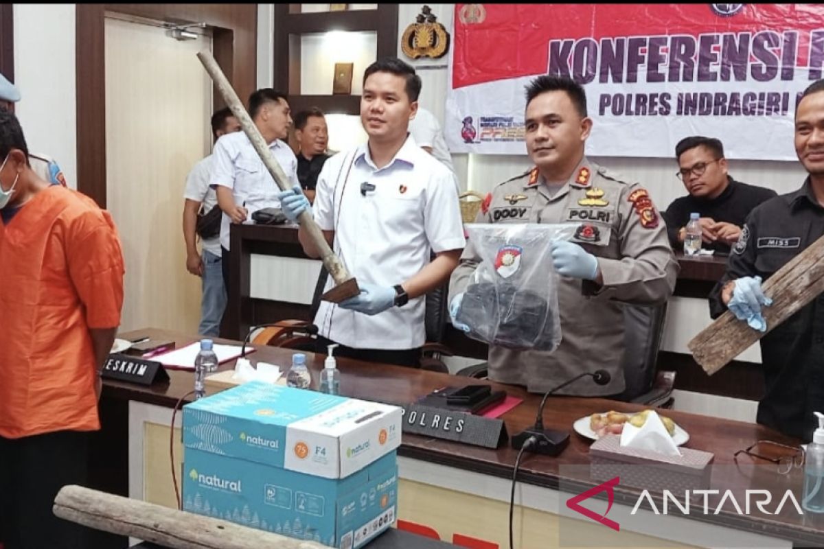 Tim Polres Inhu ringkus pelaku pembunuhan sadis anak dan bapak