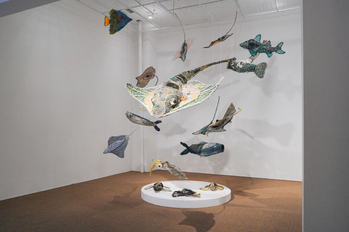 Museum Macan tampilkan karya seni tenun tangan dari limbah pukat ikan
