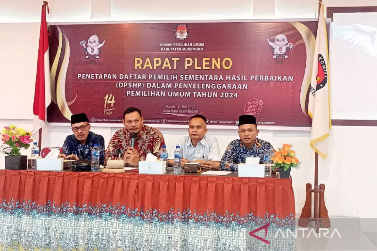 KPU Mukomuko tetapkan 585 TPS Pemilu 2024