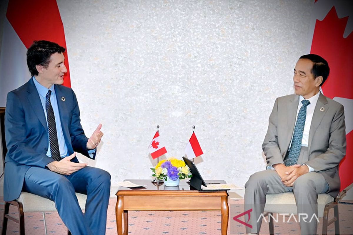 Presiden Jokowi dan PM Trudeau bahas kerja sama ekonomi hingga Myanmar