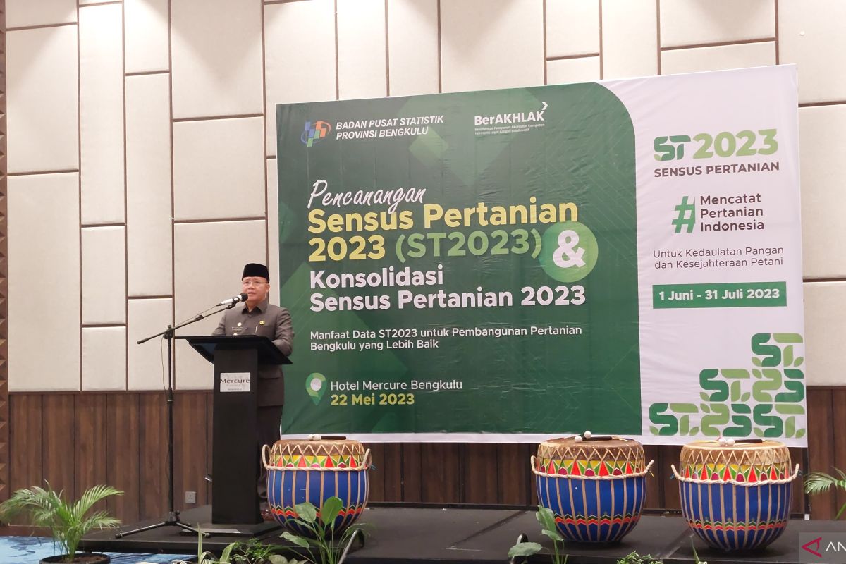 Gubernur Bengkulu ungkap alasan pentingnya sukseskan Sensus Pertanian