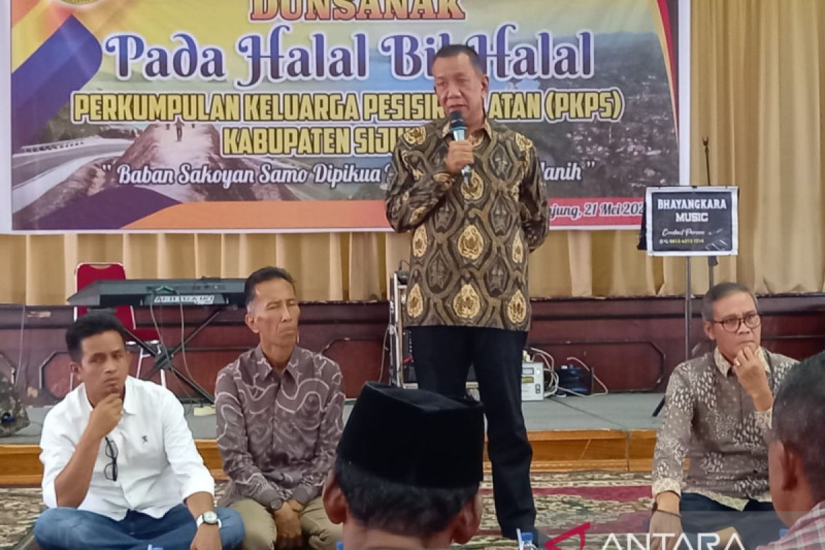 Buka Halal bil halal PKPS Sijunjung, Bupati Pesisir Selatan ungkap laju pembangunan