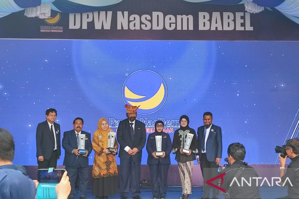 Surya Paloh dan Anies Baswedan resmikan kantor DPW NasDem Babel