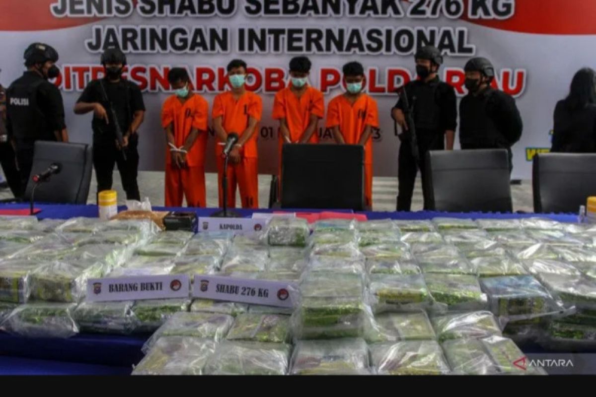 Polda Riau: Pengendali sabu 411 kg dibekuk di Malaysia