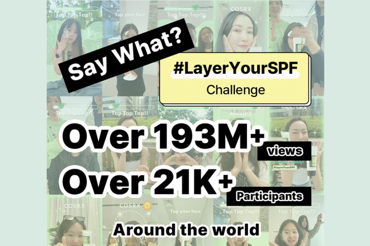 Program TikTok #LayerYourSPF dari COSRX Ditutup dengan Rekor Luar Biasa, Hasilkan 193+ Juta "View" di TikTok