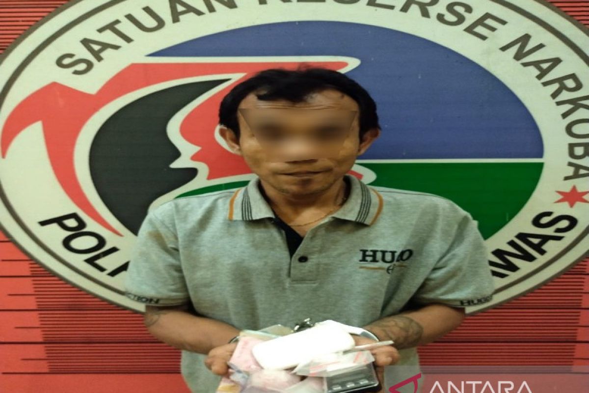 Bandit sabu ini ditangkap tim Satres Narkoba Polres Palas